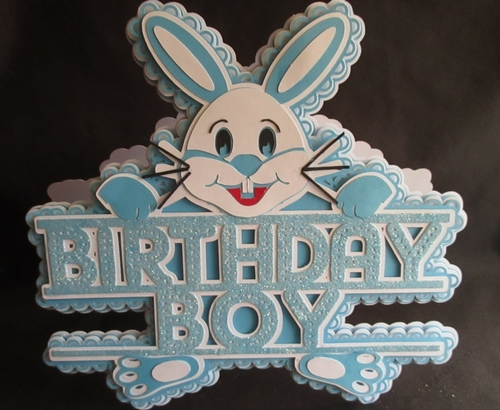 Birthday Boy Rabbit Card , All formats