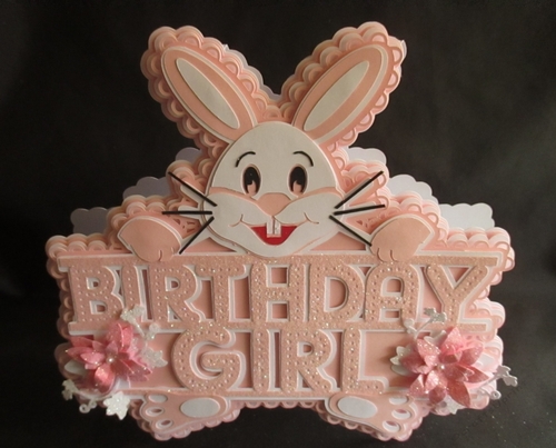 Birthday Girl Rabbit Card, All formats