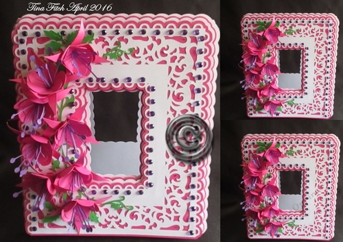 Hanging Fuchsia Aperture Card, All formats