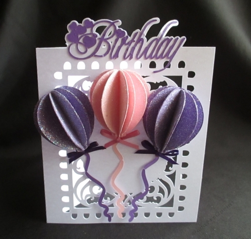 Birthday Balloon Card, All formats