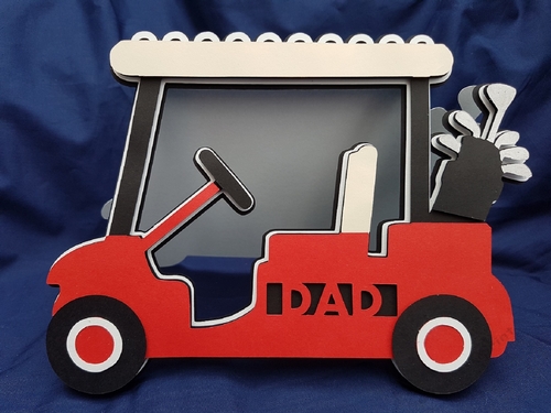 Fathers Day Golf Cart Card TF0212, All formats