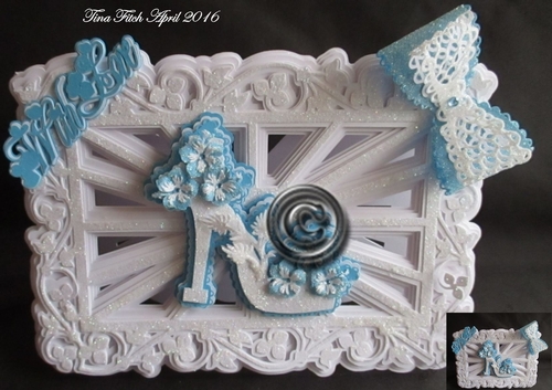 Shoe & Bow Burst Card, All formats