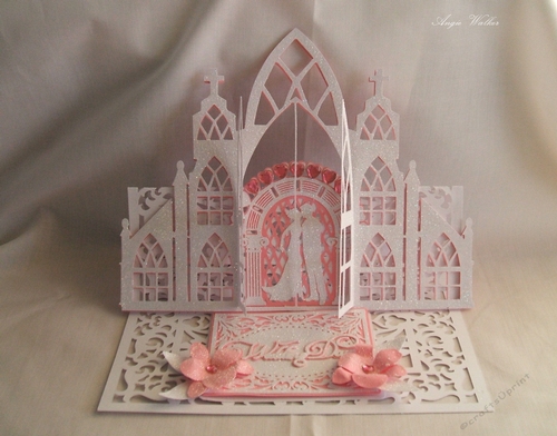 Wedding Layered Easel Card, All formats