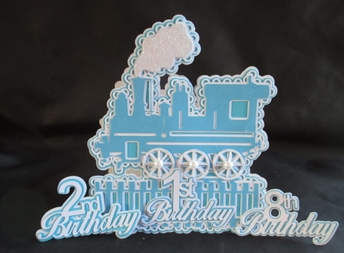 1 to 10 Birthday Train Card, All formats