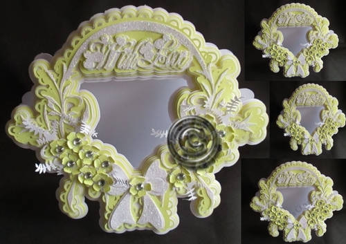 Bouquet Round Card, All formats