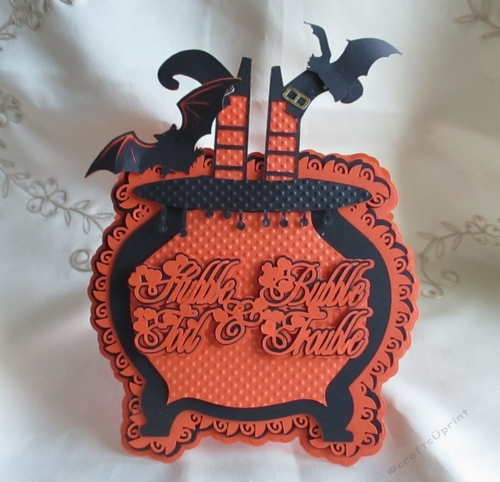 Halloween Cauldron card, All file formats