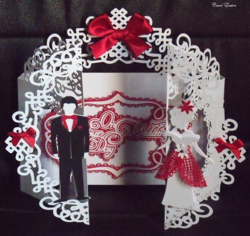 Bride & Groom Door Card All formats