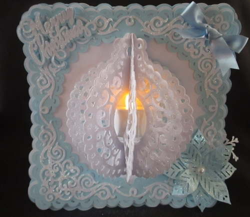 Christmas Bauble Luminaire card TF0218, All formats