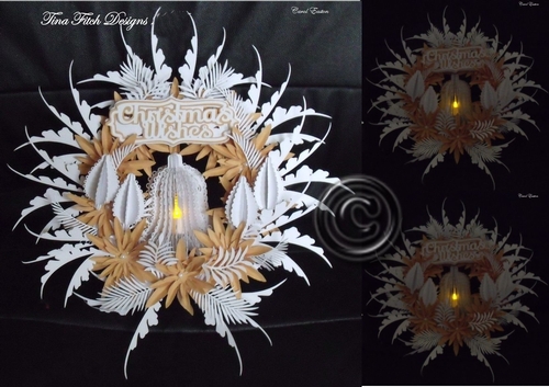Christmas 3D Tealight Bell Wreath, All formats