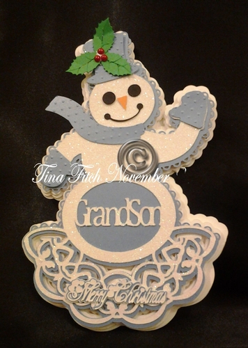 GrandSon Snowman Card, All formats