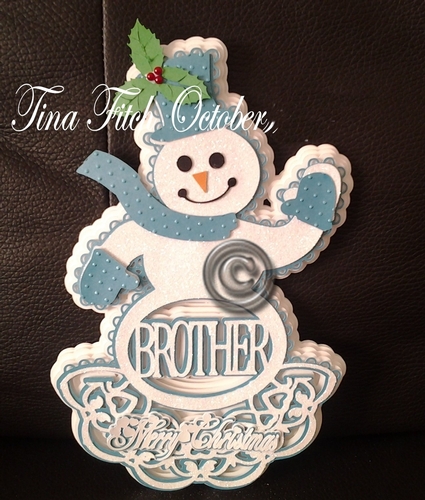 Brother Snowman Card, All formats