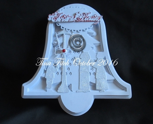 Christmas Bell Blessing Card, All file formats
