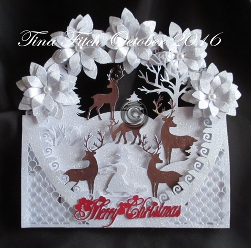 Christmas Reindeer Shadow Box Card