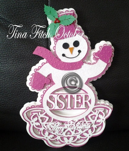 Sister Snowman Card, All formats