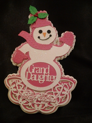 GrandDaughter  Snowman Card, All formats