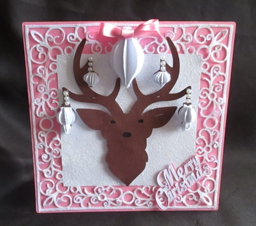 Stag head with Ornaments, TF0143, All formats