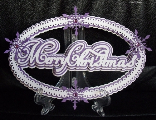 Merry Christmas Snowflake Topper, All formats