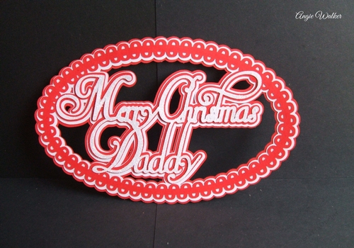 Merry Christmas Daddy Topper, All formats