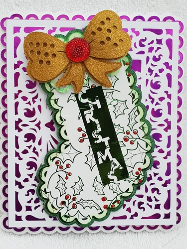 Christmas Stocking card TF0222,All formats