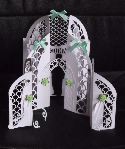 Concertina Fold Wedding card, All formats