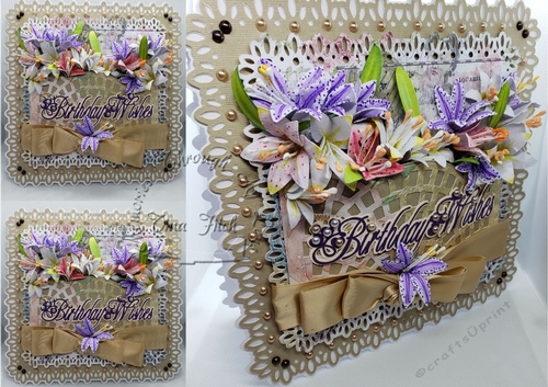 Birthday Wishes Lily Card TF0224, All formats