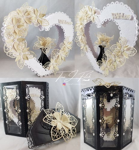 3D Vase Floral Heart TF0226, All formats