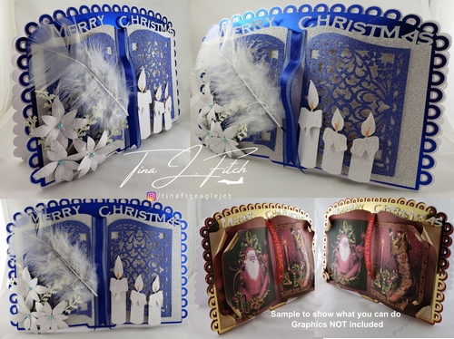 Christmas Book card TF0227, All formats