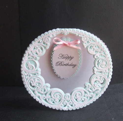 Birthday Oval Aperture Card, All formats