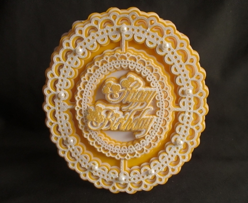 Birthday Oval Card All formats