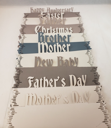 11 Card Pop Up Set TF0236, All formats