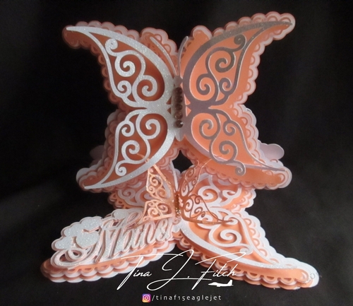 Swirl Butterfly Easel Card, All formats