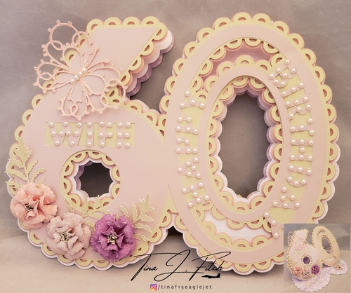 60th Birthday Wife Card TF0252, All Formats
