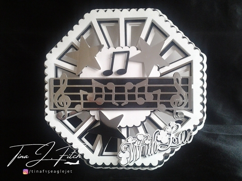 Octagon Rock Burst Card, TF0070, All formats