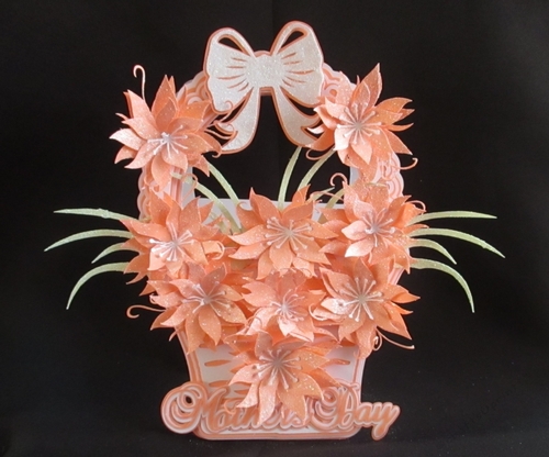 Lily basket Card TF0083, All formats
