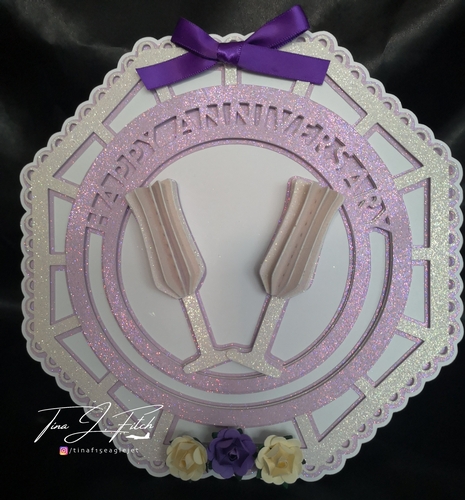 Glass Anniversary Card, TF0263, All formats