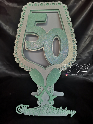 50th Glass Card, TF0264, All formats