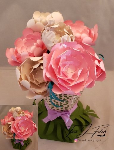 Peony Vase & Flowers TF0256, All formats