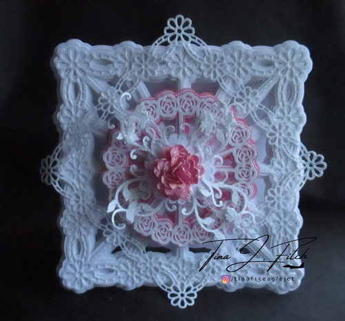 3D Rose Burst Card, All formats