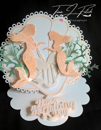 Mermazing Easel card TF0270