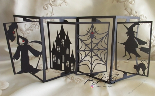 Halloween Concertina Fold Card, All formats