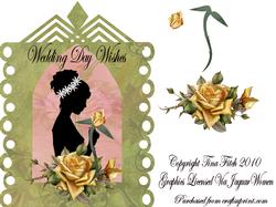 Silhouette Wedding Card Front