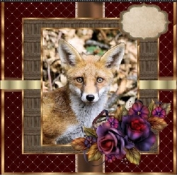 Fox fronted Layered card