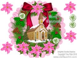 Pink Wreath Christmas