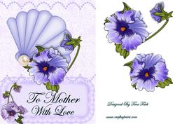 Mother's Day Pansy Fan Front