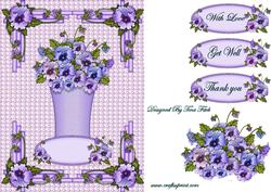 Pansy Vase Card Front