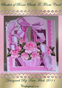 Basket of Roses Back to Front Card Kit