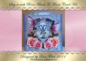 Say with Roses Back to Front Card Kit