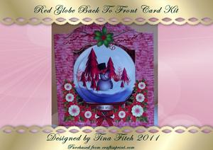 Red Globe Pyramage Back to Front Card Kit