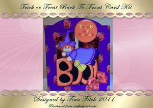Halloween Boo!back to Front Card Kit