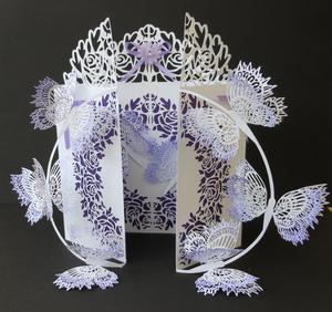 Rose & Butterfly Door Card - craftrobo/cameo